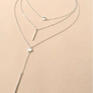 ✨Silvertone Elegant layered boho necklace ✨🌷✨